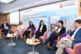 HKU SPACE Pushes Gender Equality Forward by Hosting a Worldwide Conversation on Gender Inequality for the first time    The Secretary for Justice, The Chairperson of Equal Opportunities Commission and Professors at HKU are Invited as Speakers