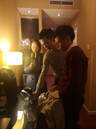 大家於酒店內把握每分每秒訓練