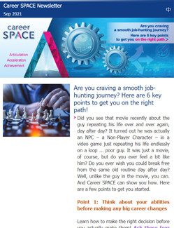 Career SPACE Newsletter