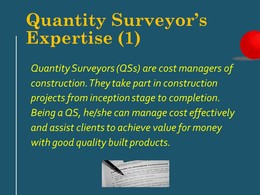 Becoming a Quantity Surveyor