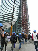 Student visit to ICC construction site