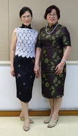 「長衫設計及製作證書」課程統籌李惠玲博士(左) 及導師傅雅君女士(右)